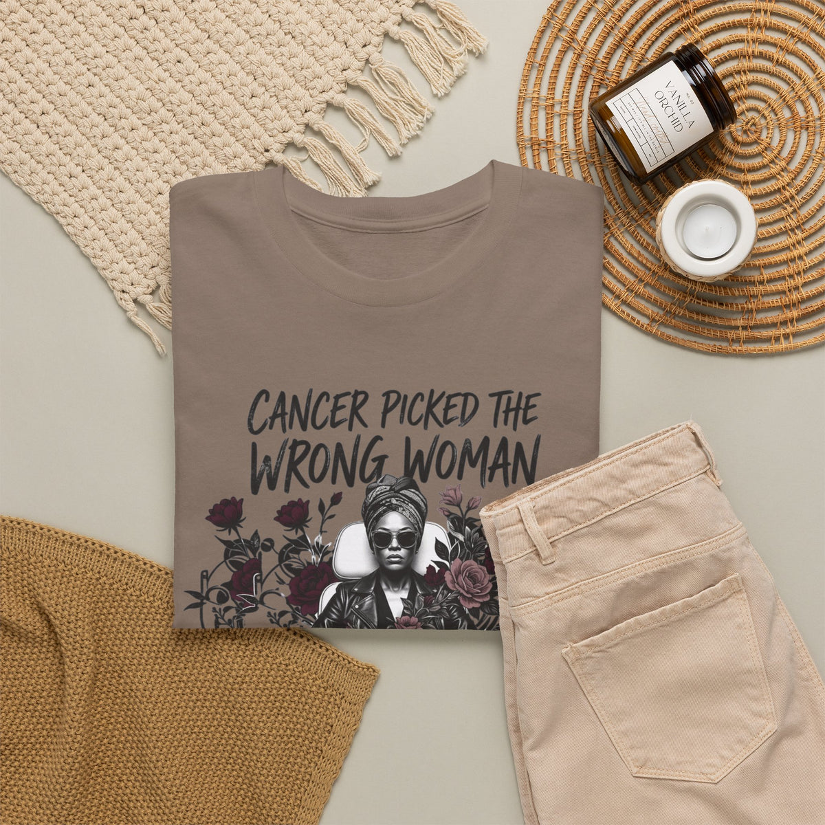 Cancer Picked the Wrong Woman Shirt – Cancer Fighter & Survivor T-Shirt