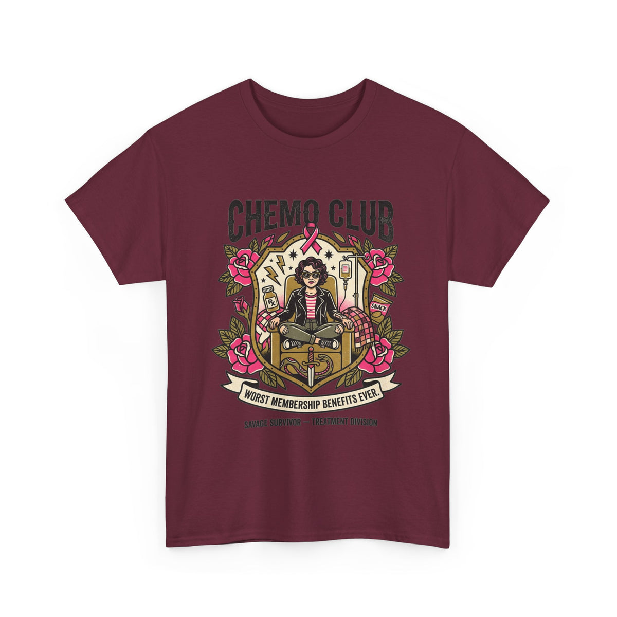 Chemo Club Cancer Treatment Shirt – Worst Membership Benefits Ever | Savage Survivor Tee
