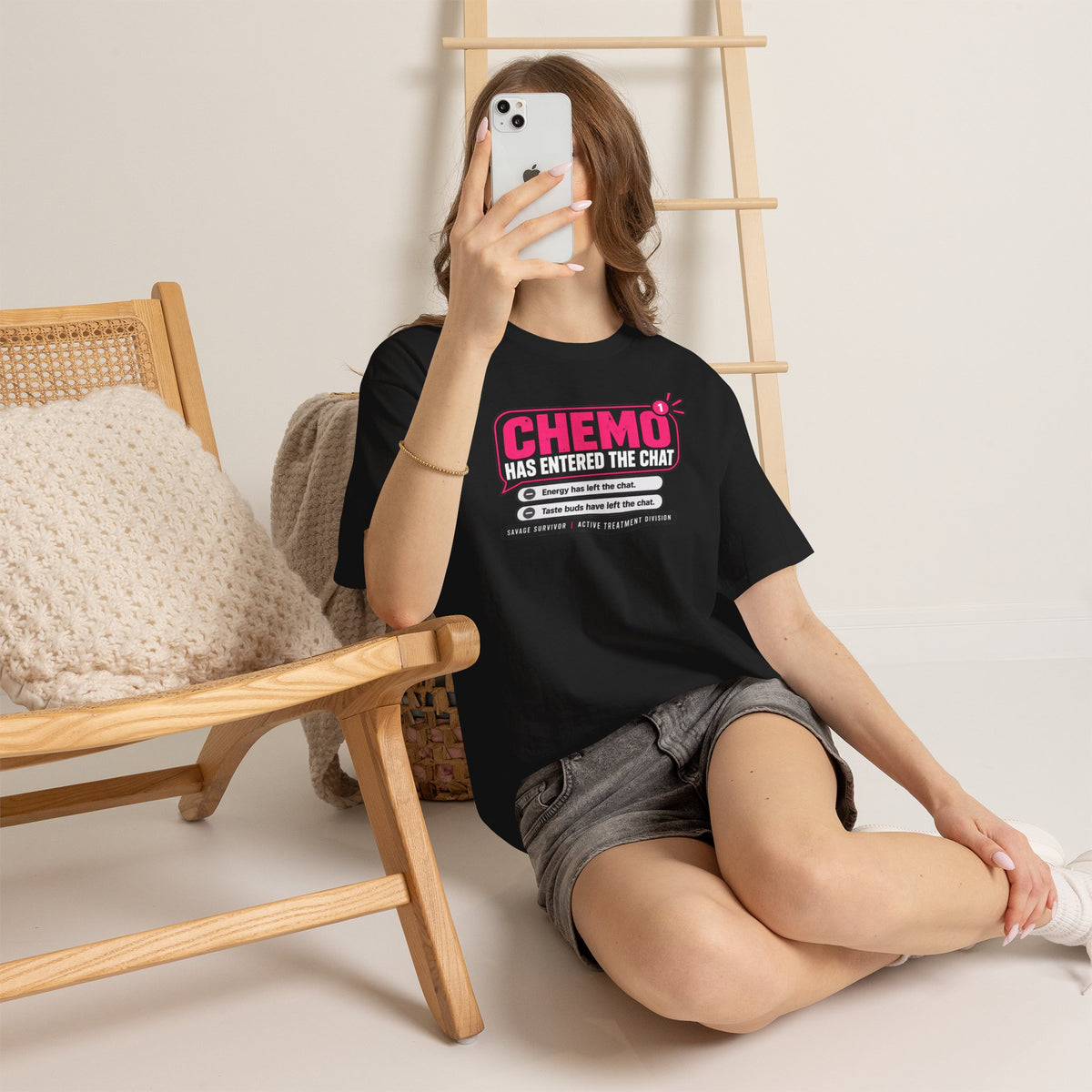 Chemo Has Entered the Chat T-Shirt | Cancer Treatment Support Tee