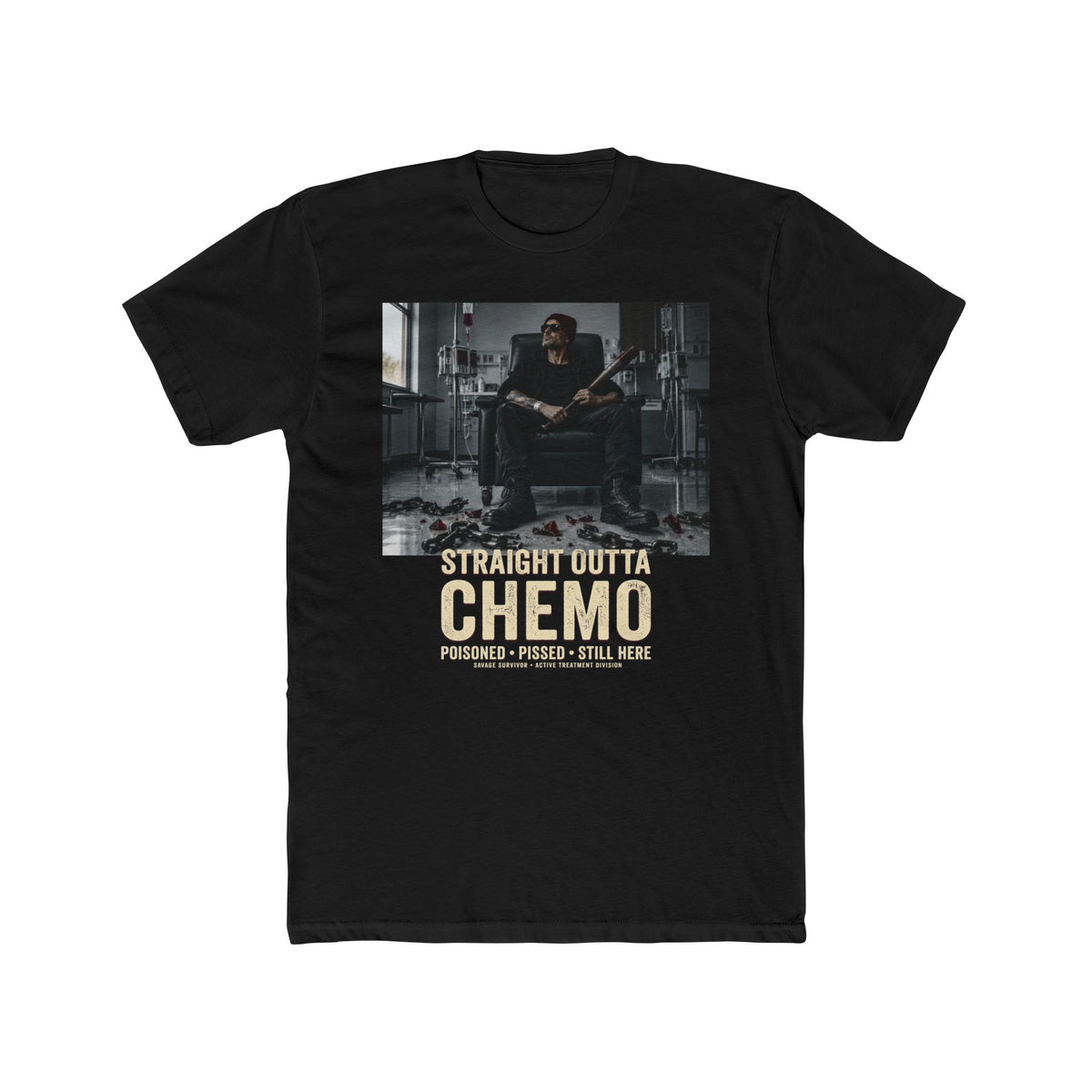 Straight Outta Chemo Men's Shirt – Cancer Treatment Survivor Tee
