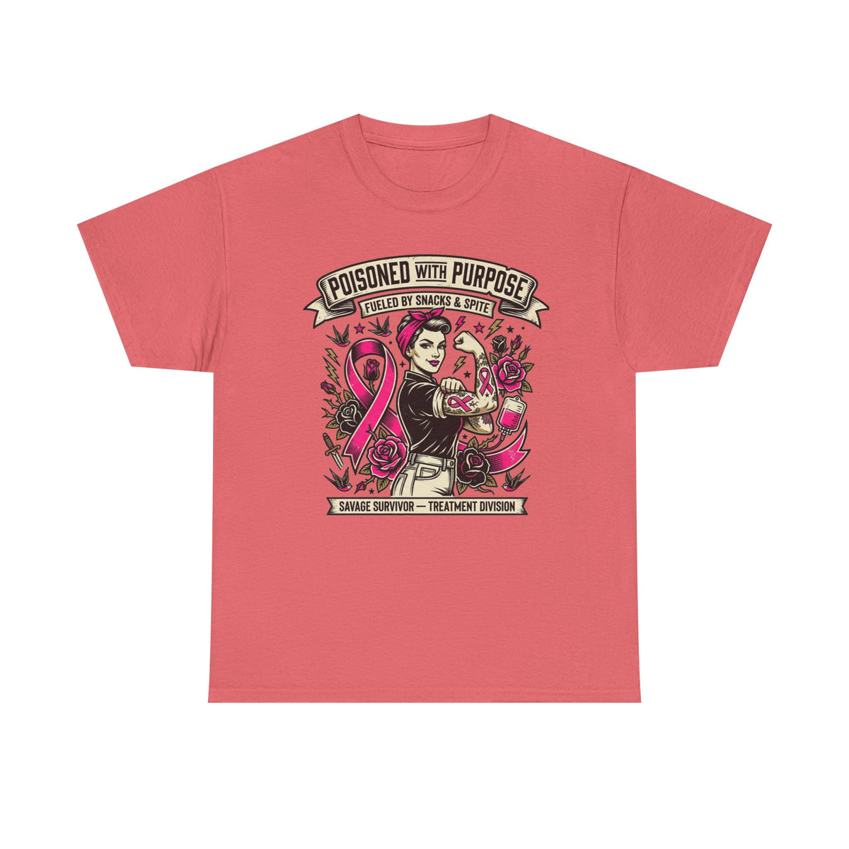 Poisoned With Purpose Cancer Survivor Shirt – Fueled by Snacks & Spite Unisex Tee