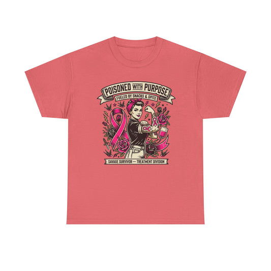 Poisoned With Purpose Cancer Survivor Shirt – Fueled by Snacks & Spite Unisex Tee