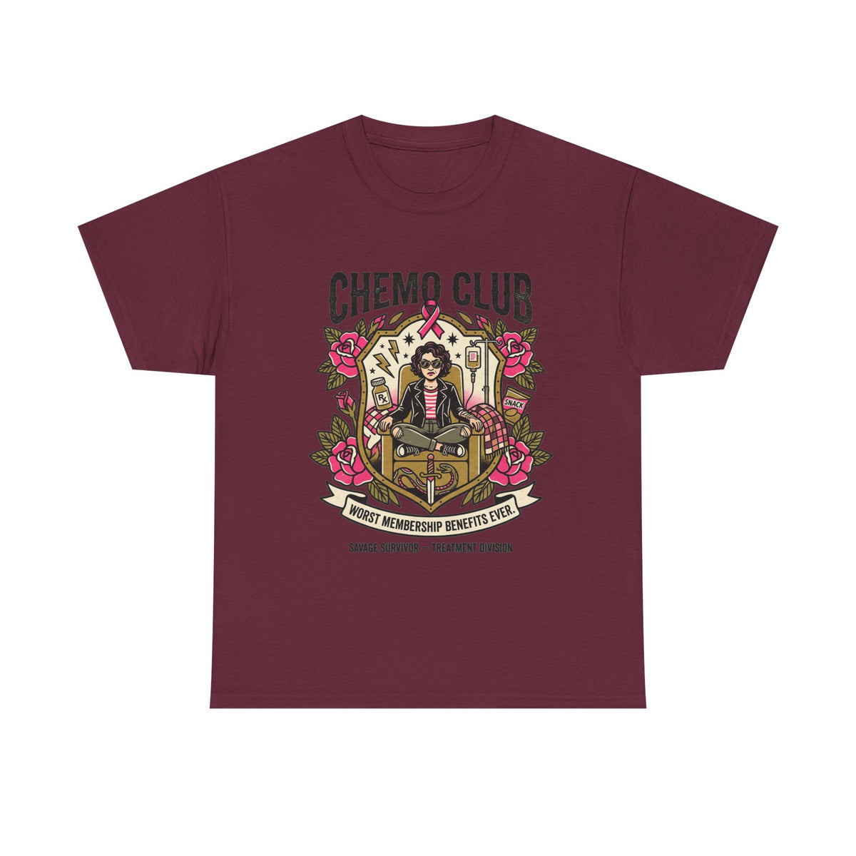 Chemo Club Cancer Treatment Shirt – Worst Membership Benefits Ever | Savage Survivor Tee