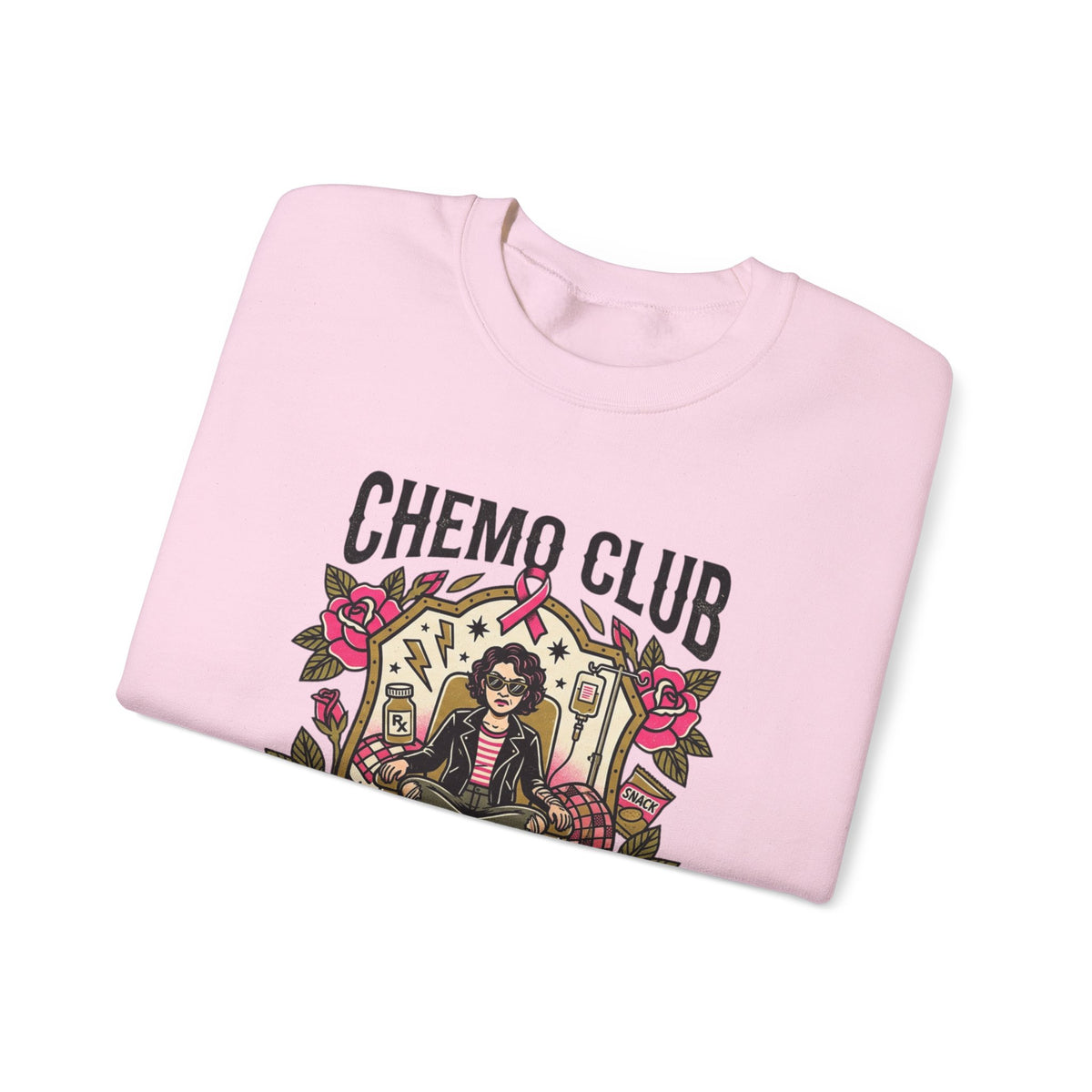 Chemo Club Crewneck Sweatshirt – Worst Membership Benefits Ever | Cancer Survivor Sweatshirt