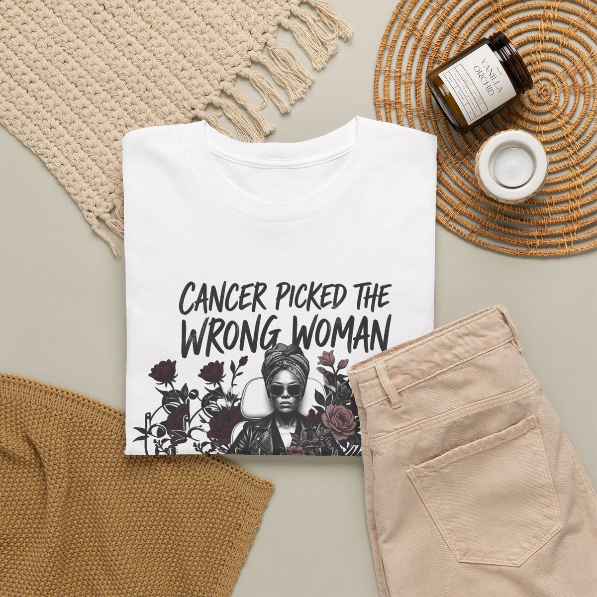 Cancer Picked the Wrong Woman Shirt – Cancer Fighter & Survivor T-Shirt