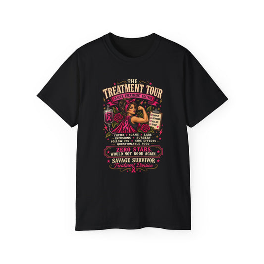 Cancer Treatment Tour, T-Shirt | Breast Cancer Survivor Support Tee