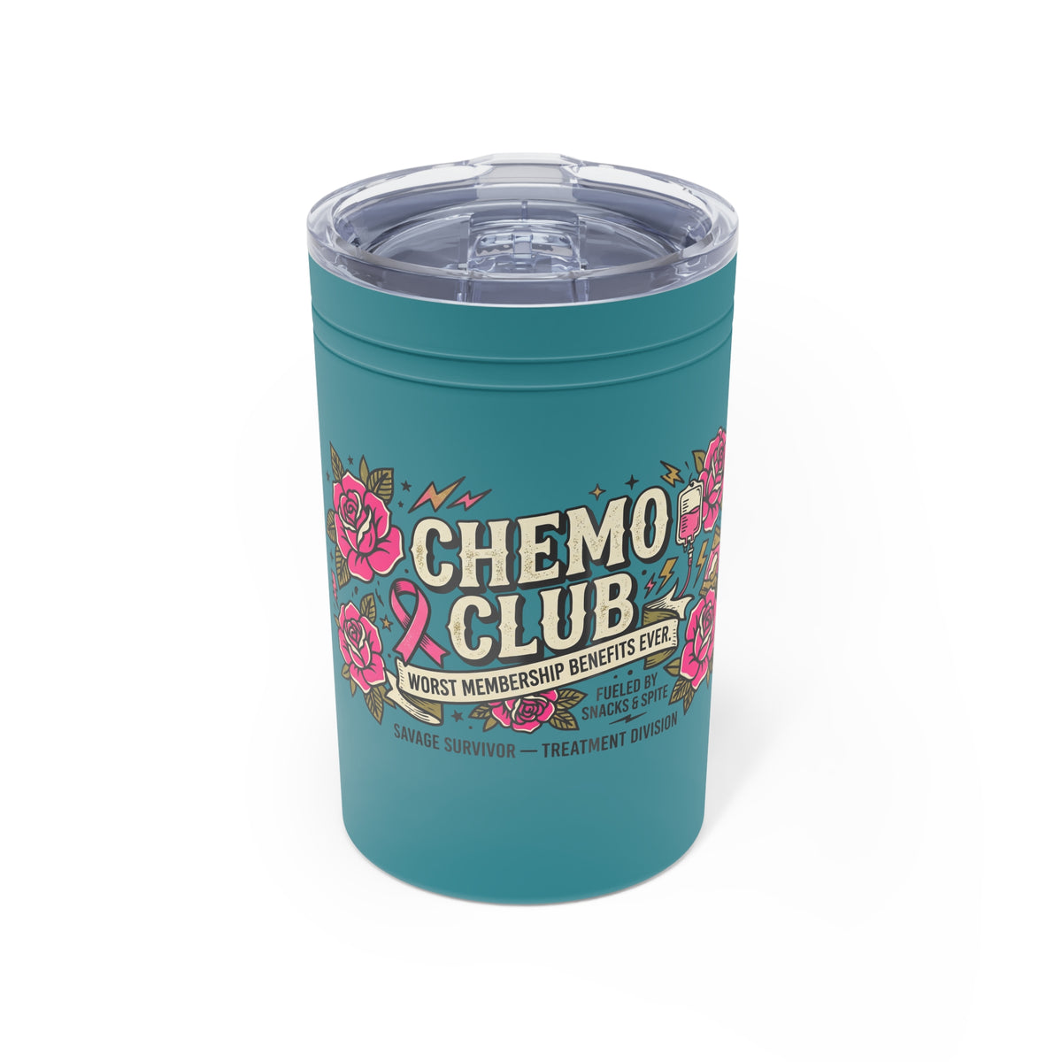 Vacuum Chemo Club Tumbler – Worst Membership Benefits Ever | Cancer Survivor Gift