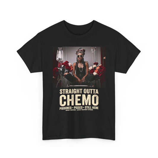 Straight Outta Chemo T-Shirt – Funny Cancer Survivor & Chemotherapy Shirt