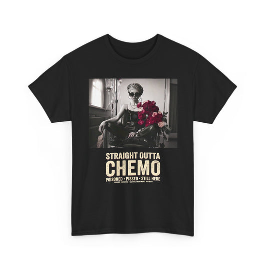 Straight Outta Chemo T-Shirt – Funny Cancer Treatment Survivor Shirt