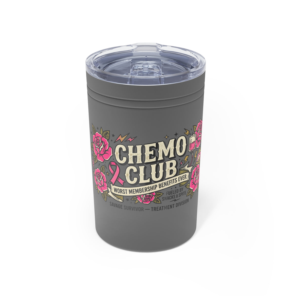 Vacuum Chemo Club Tumbler – Worst Membership Benefits Ever | Cancer Survivor Gift
