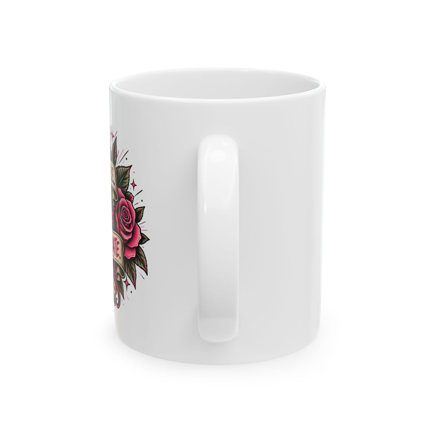 Stay Strong Rose Tattoo mug | Ceramic Mug