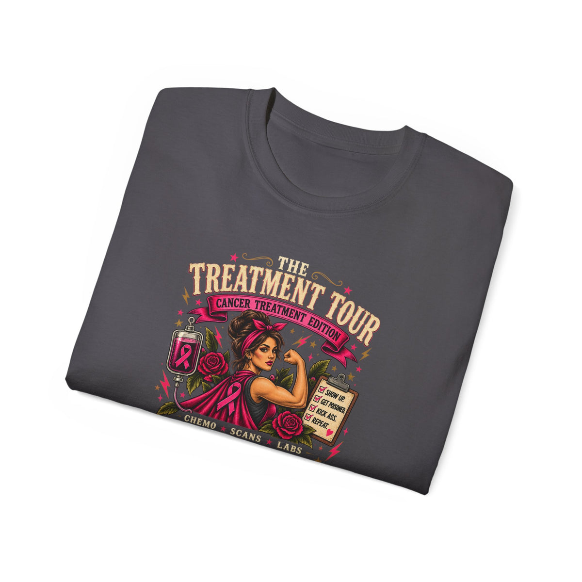 Cancer Treatment Tour, T-Shirt | Breast Cancer Survivor Support Tee