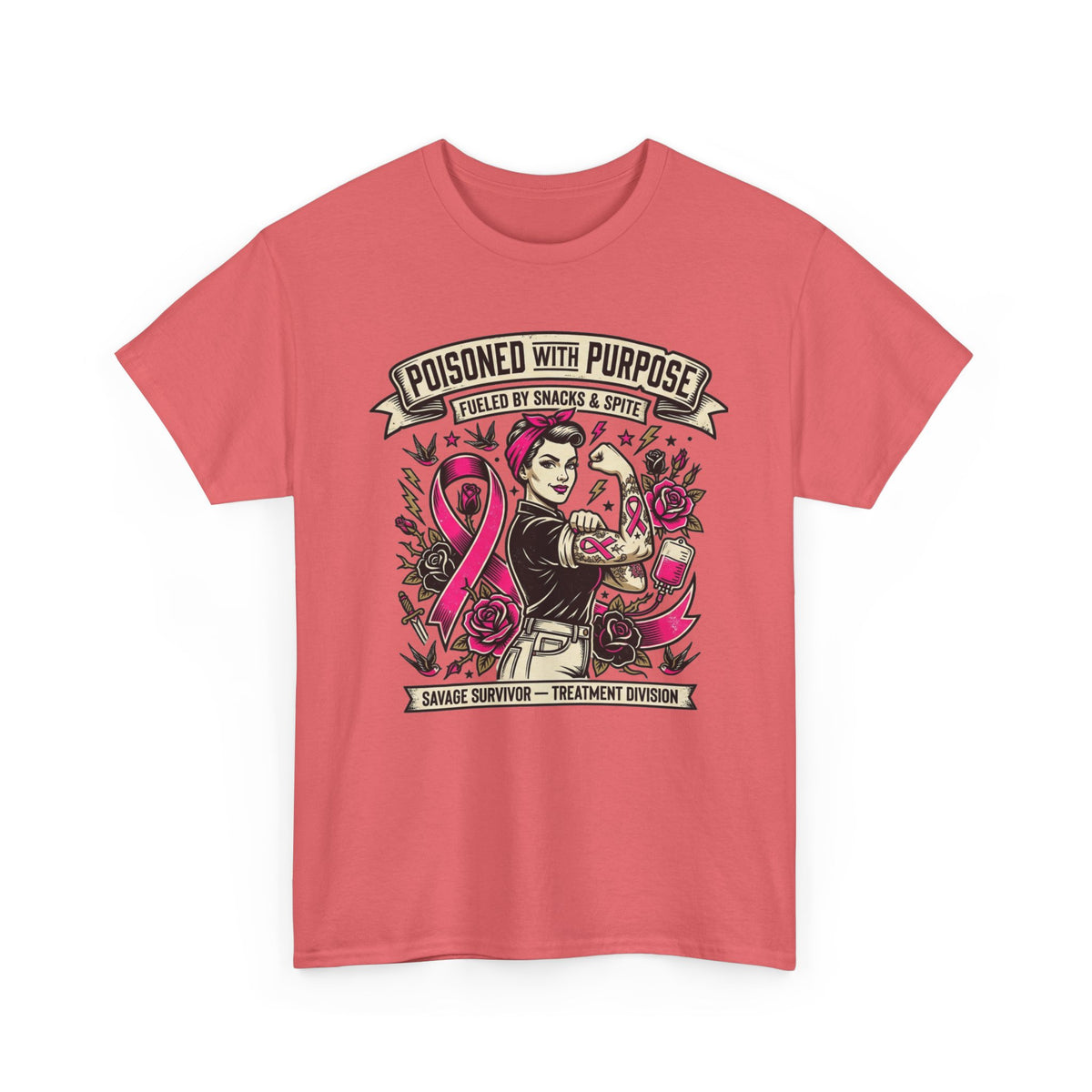 Poisoned With Purpose Cancer Survivor Shirt – Fueled by Snacks & Spite Unisex Tee