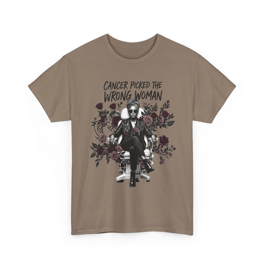 Cancer Picked the Wrong Woman Shirt – Cancer Fighter & Survivor T-Shirt