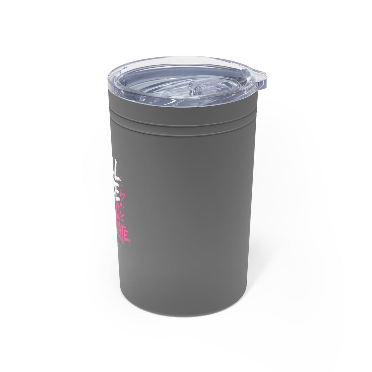 Still Here Still Inappropriate tumbler | 11oz Insulated Tumbler, Pink Script Breast Cancer Awareness