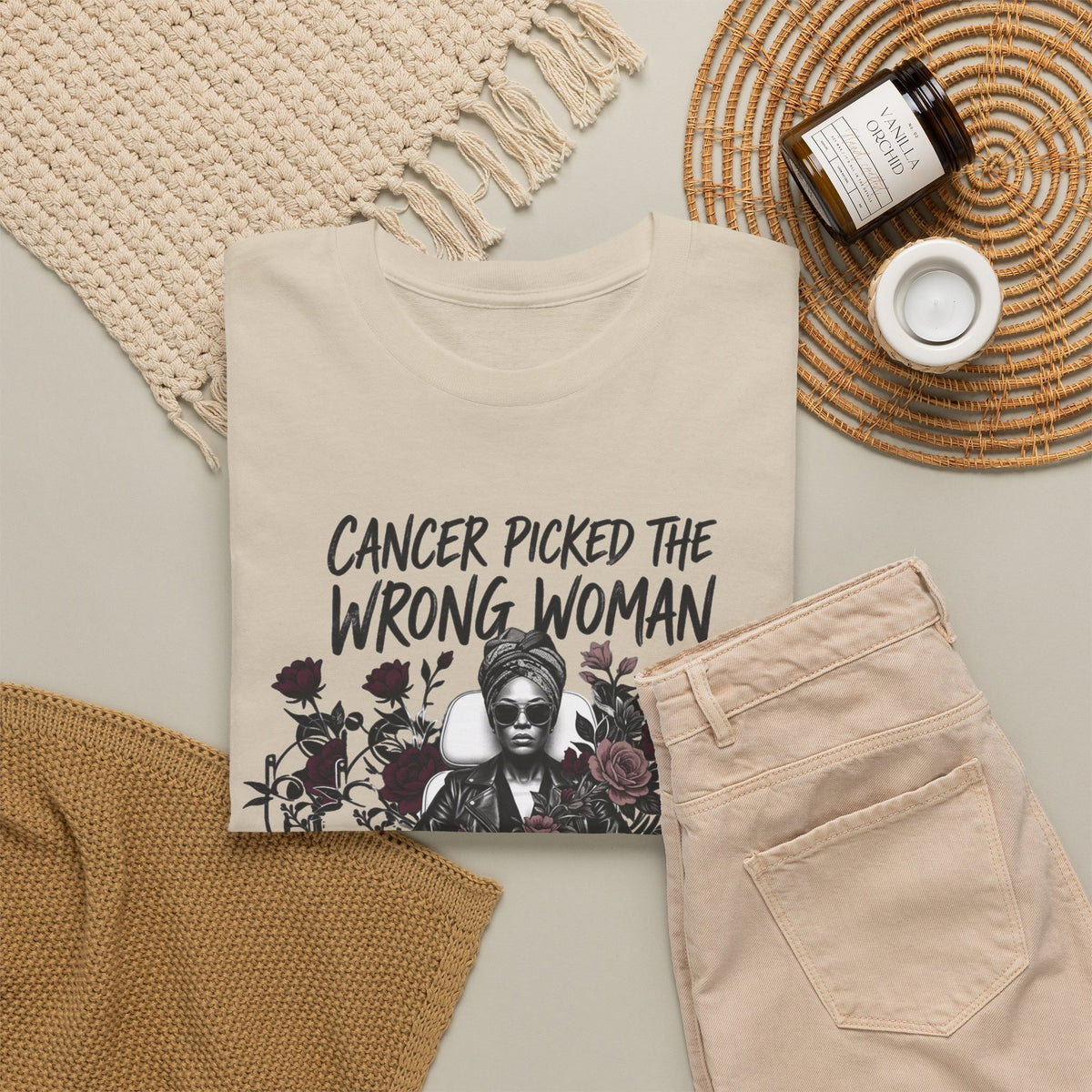 Cancer Picked the Wrong Woman Shirt – Cancer Fighter & Survivor T-Shirt