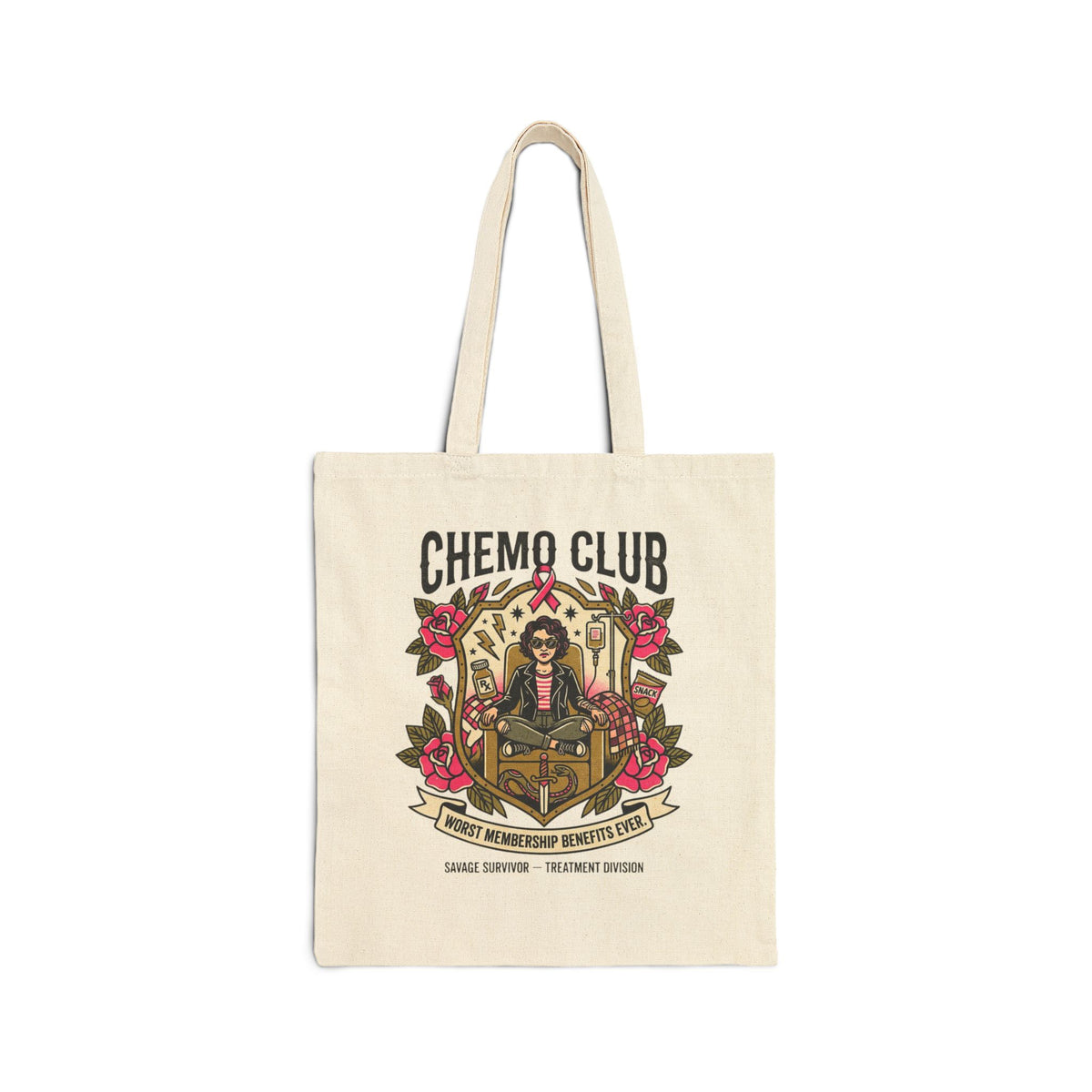 Chemo Club Treatment Tote – Worst Membership Benefits Ever | Cancer Support Bag