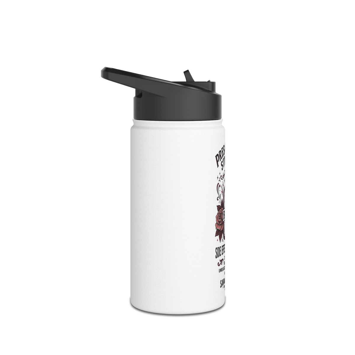 Prescription Strength Badass Cancer Survivor Water Bottle – Funny Chemo Gift, Stainless Steel Bottle