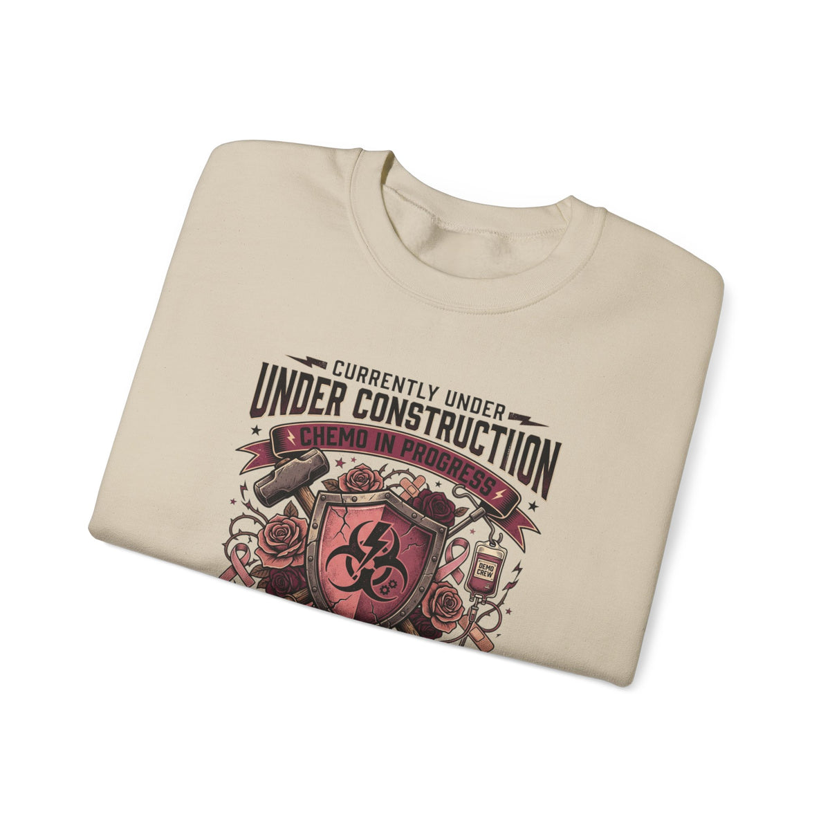 Chemo in Progress Cancer Fighter Sweatshirt – Active Treatment Survivor Crewneck