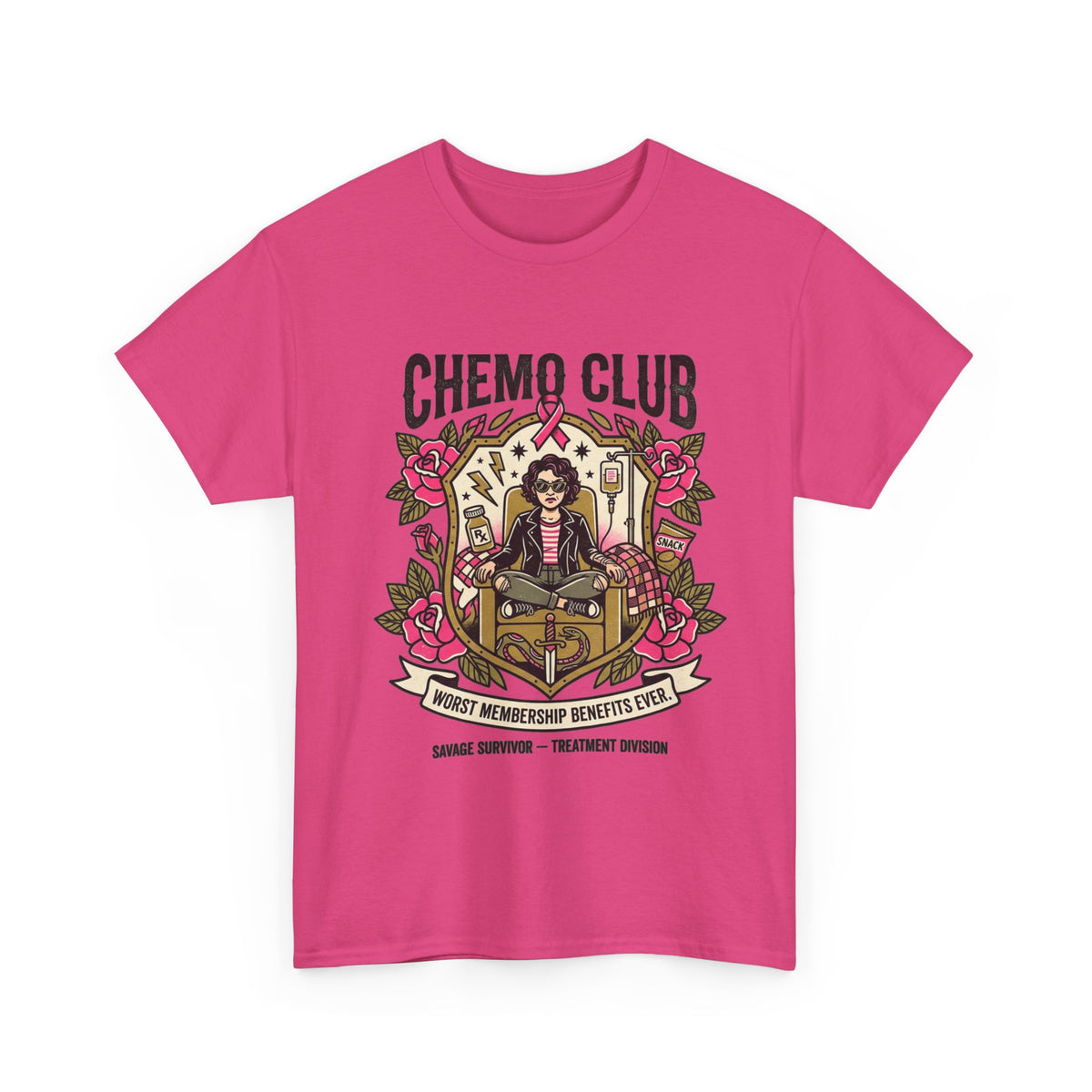 Chemo Club Cancer Treatment Shirt – Worst Membership Benefits Ever | Savage Survivor Tee