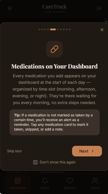 CareTrack — Digital Care Binder App for Cancer Patients & Caregivers | Lifetime Access | Medical Tracker