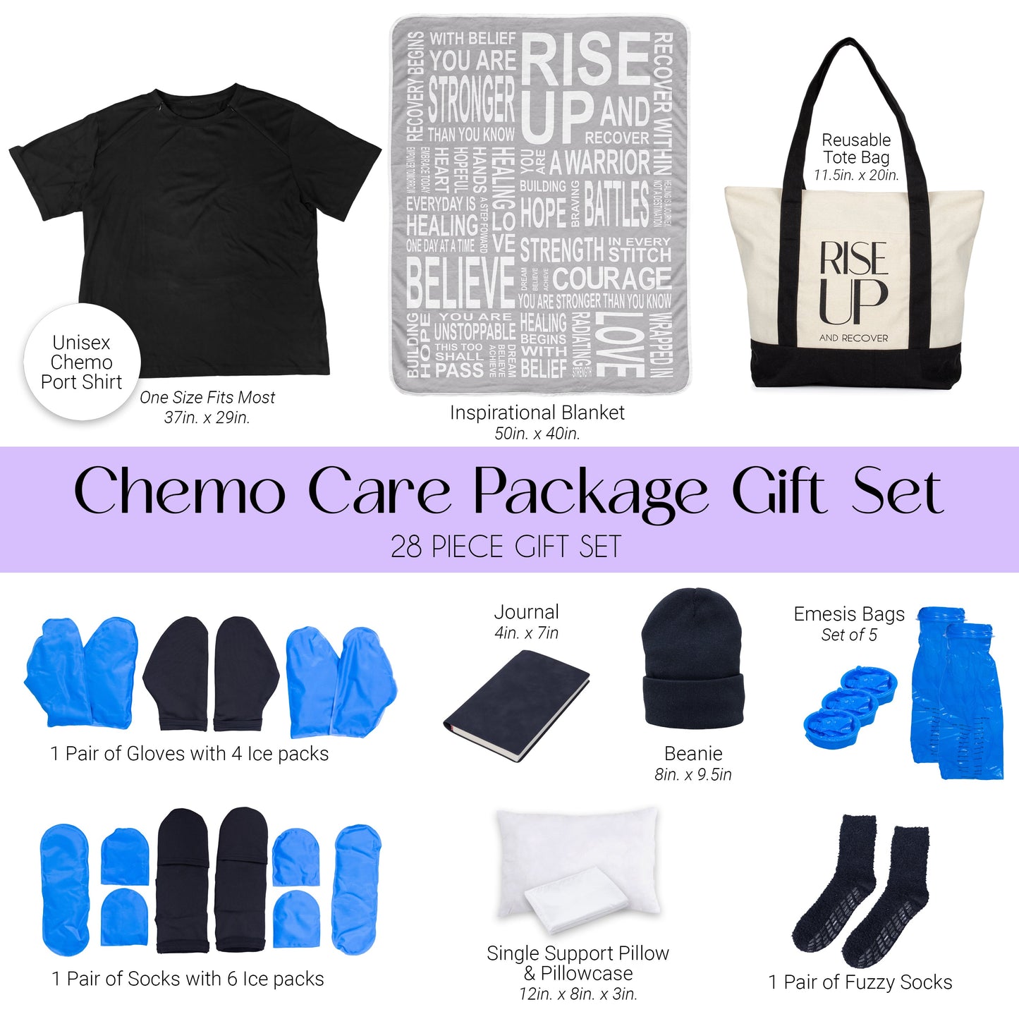 Rise Up and Recover - Chemotherapy Recovery Kit Must Haves For Women and Men