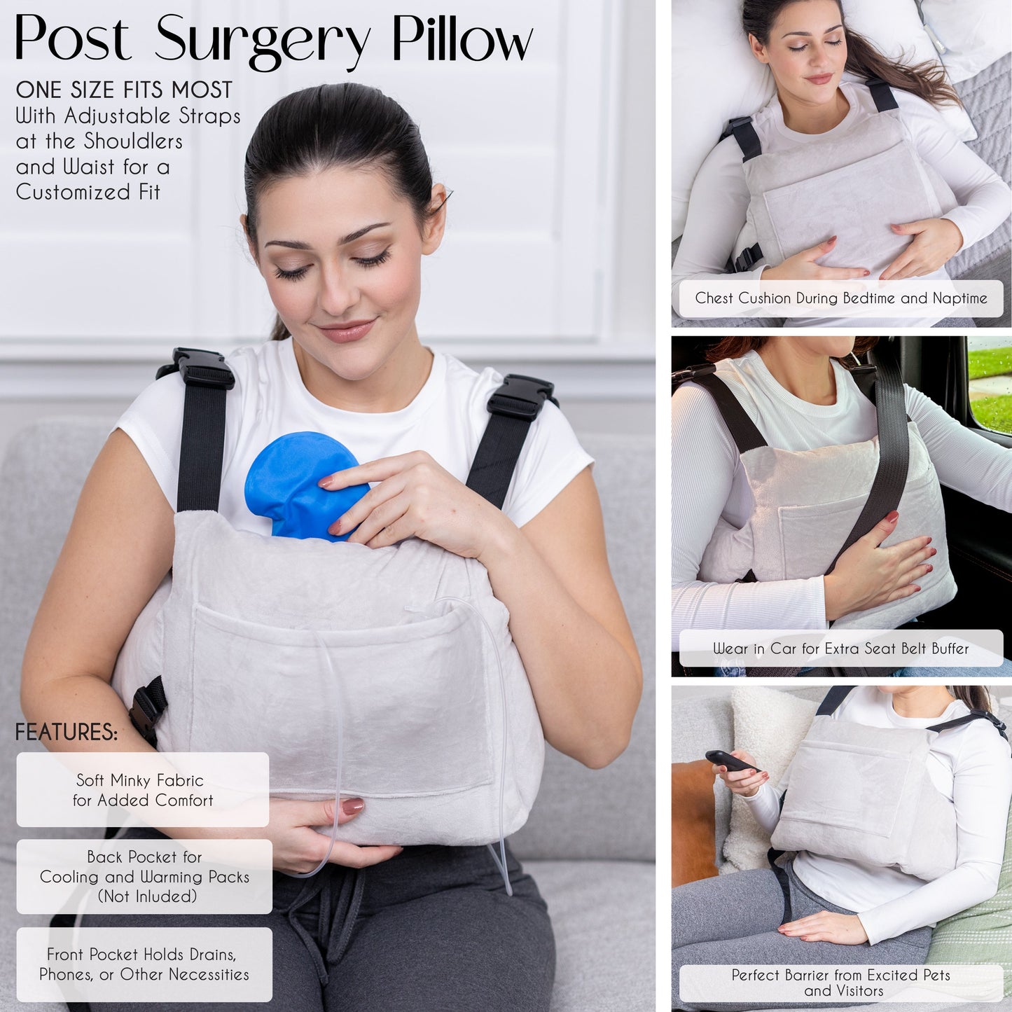 Rise Up and Recover - Mastectomy Pillow Recovery Kit Must Haves Care Package